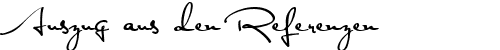 Auszug aus den Referenzen